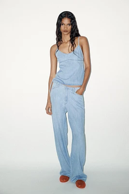 PANTALON DENIM TRF STYLE PYJAMA
