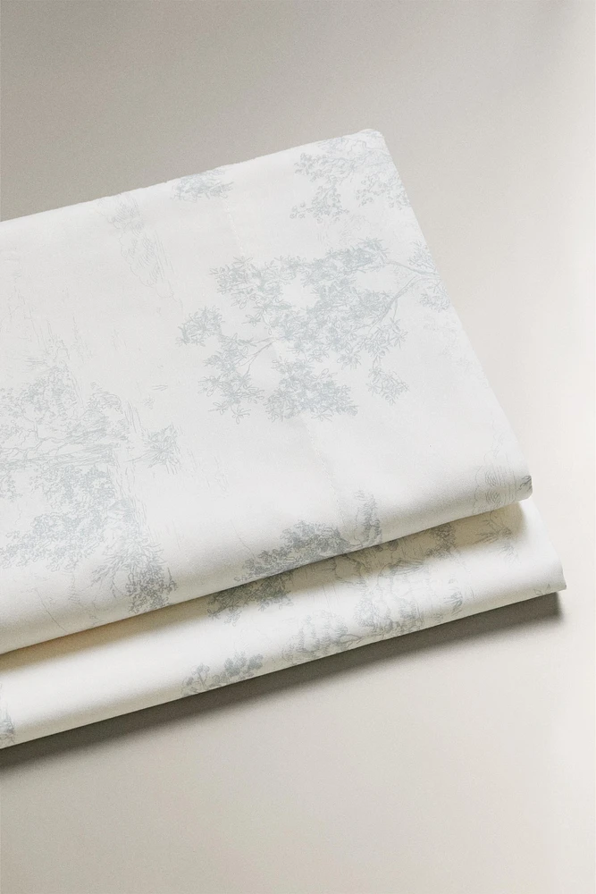 TOILE JOUY SATEEN FLAT SHEET