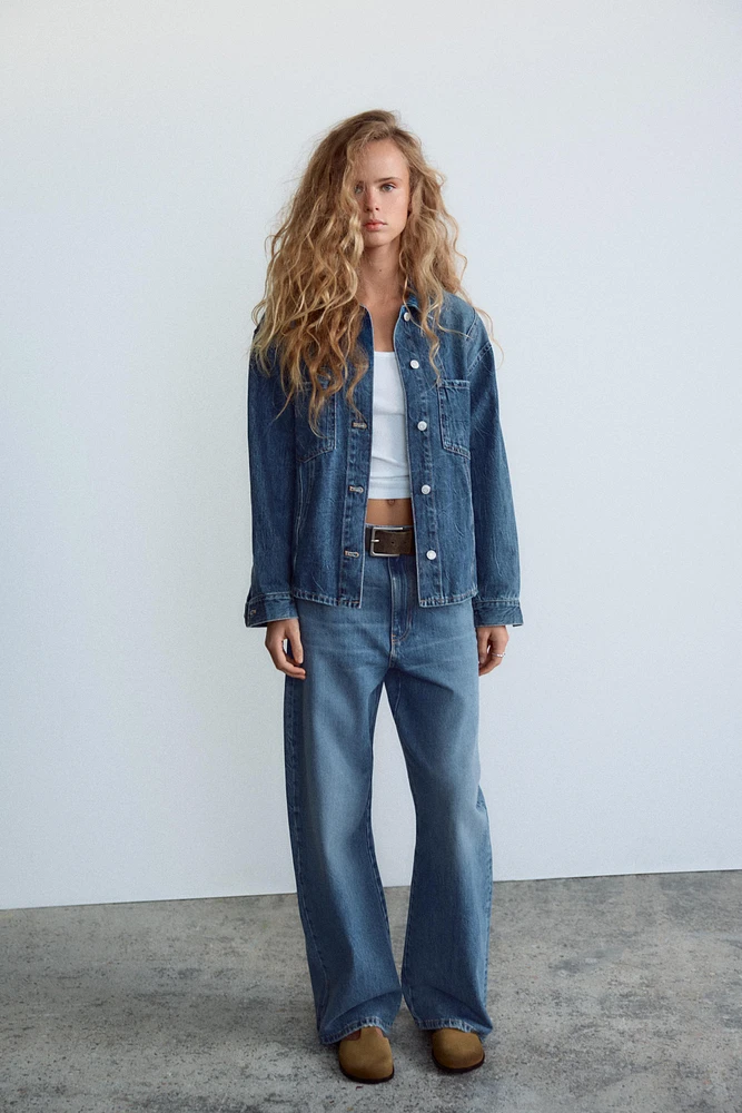 TRF MID-RISE BAGGY JEANS