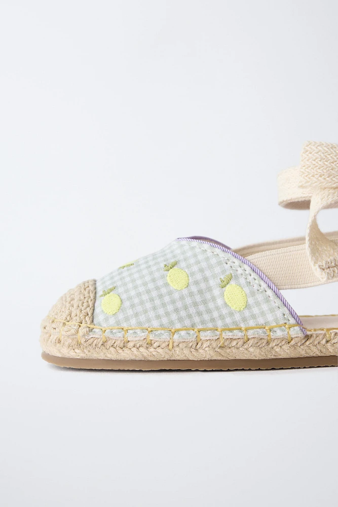 ESPADRILLE JUTE CITRONS