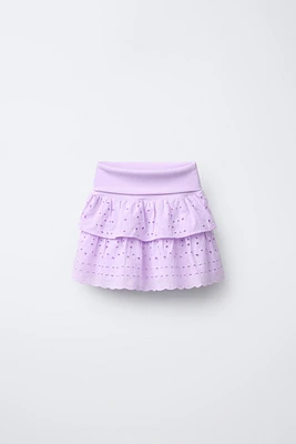 SCHIFFLY RUFFLE WAIST SKIRT