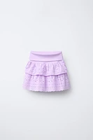 SCHIFFLY RUFFLE WAIST SKIRT