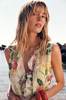 ROBE IMPRIMÉE FLORALE AJOURÉE