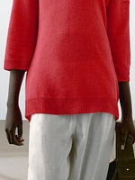 Pull en maille oversize à col polo