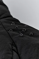 WATER REPELLENT HOODED DOWN PUFFER COAT