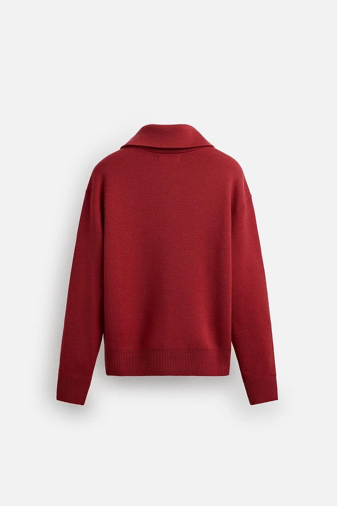 LIMITED EDITION ZIP NECK SWEATER