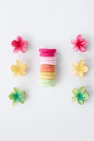 PETITE BOÎTE AVEC GOMMES ET PETITES PINCES FLEURS