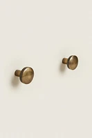 ROUND GOLD DOOR KNOB (PACK OF 2)