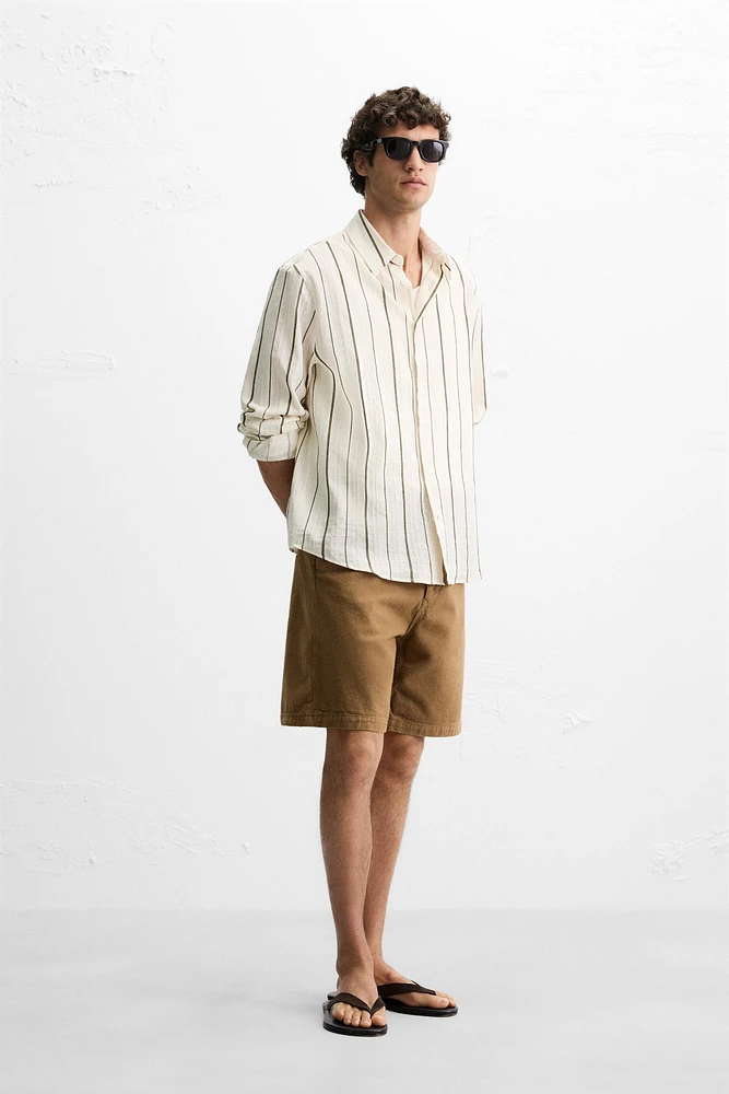 CHEMISE JACQUARD À RAYURES