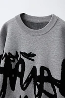 GRAFFITI KNIT SWEATER