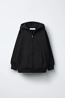 HOODED SWEATSHIRT WITH ZIP