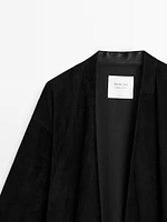 Kimono long en cuir et daim - Limited Edition