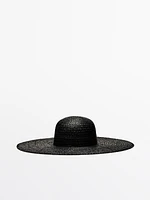 Raffia floppy hat