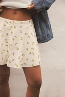 LEMON PRINT MINI SKIRT