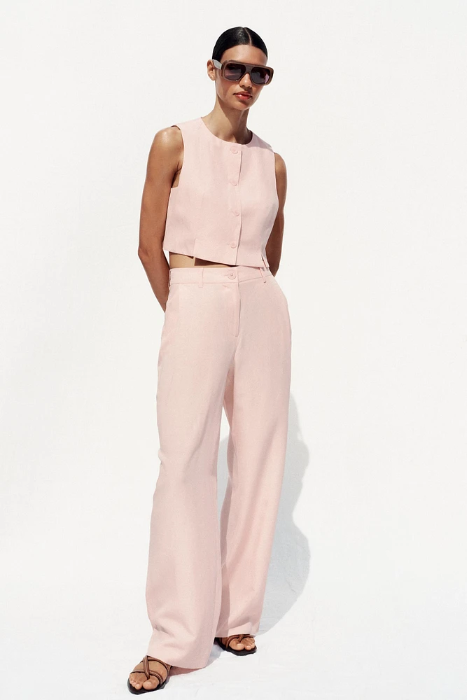 PANTALON LARGE À PINCES