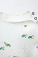 LOT BODY ET GILET POINTELLE MER