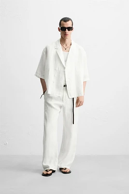 100% LINEN KIMONO SHIRT