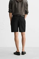 LINEN-COTTON REGULAR FIT SHORTS LIMITED EDITION
