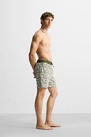 MAILLOT DE BAIN LONG À IMPRIMÉ CACHEMIRE