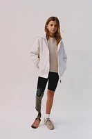 HOODED SWEATSHIRT WITH ZIP