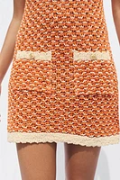 ROBE COURTE EN MAILLE TEXTURÉE