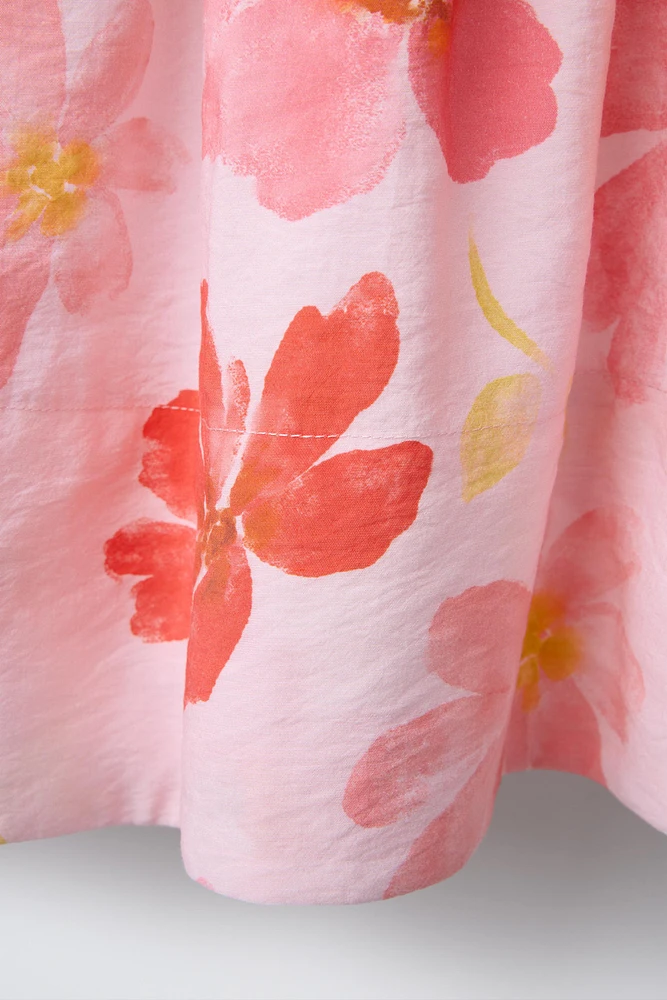 JUPE MIDI IMPRIMÉE FLEURS