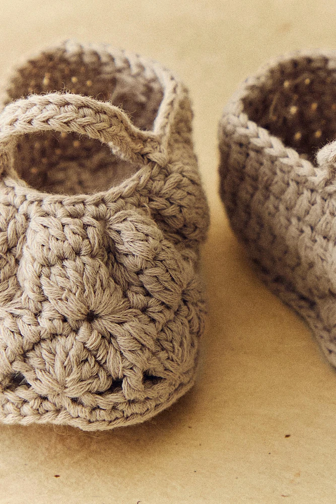 CHUNKY KNIT BALLET FLATS