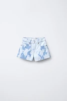 SHORT EN DENIM TIE DYE