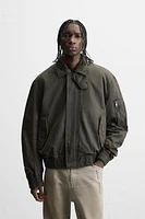 WAXED EFFECT WASHED JACKET