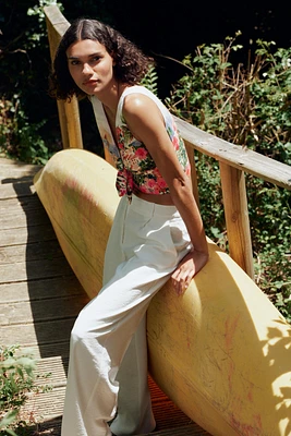 PRINTED KNOT TOP