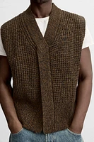 100% WOOL KNIT VEST