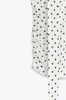 TOP FOULARD À POIS