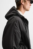 HOODED TECHNICAL JACKET