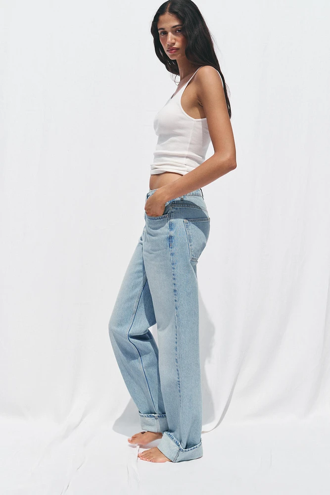 JEAN Z1975 STRAIGHT FULL LENGTH TAILLE HAUTE CROISÉE