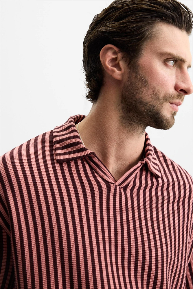 POLO JACQUARD RAYURES