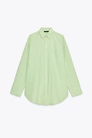 CHEMISE OVERSIZE EN POPELINE RAYÉE