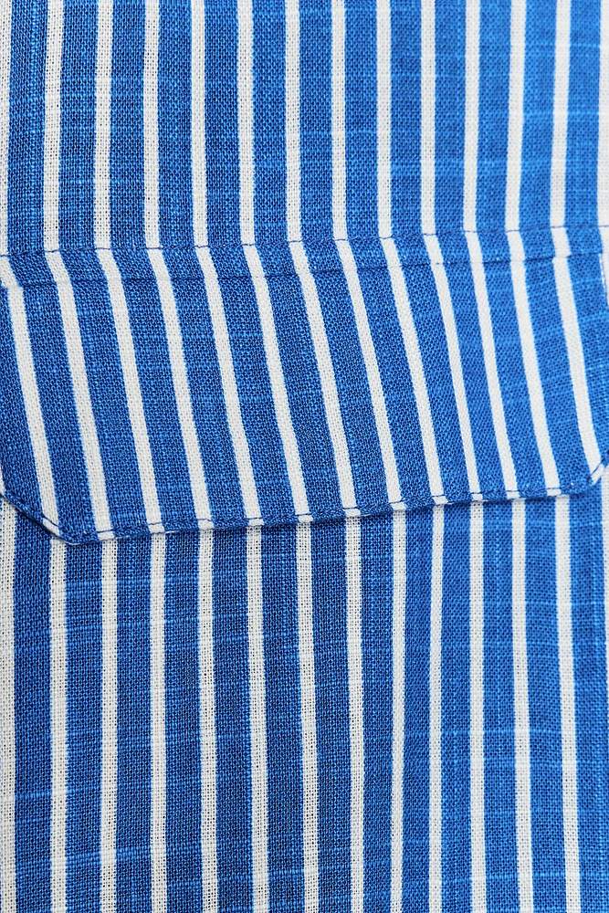 CHEMISE RAYURES AVEC LIN