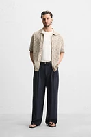 CHEMISE EN MAILLE À TEXTURE BOUCLÉ