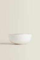 RIMMED BONE CHINA BOWL