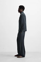 PANTALON COUPE REGULAR À PLIS