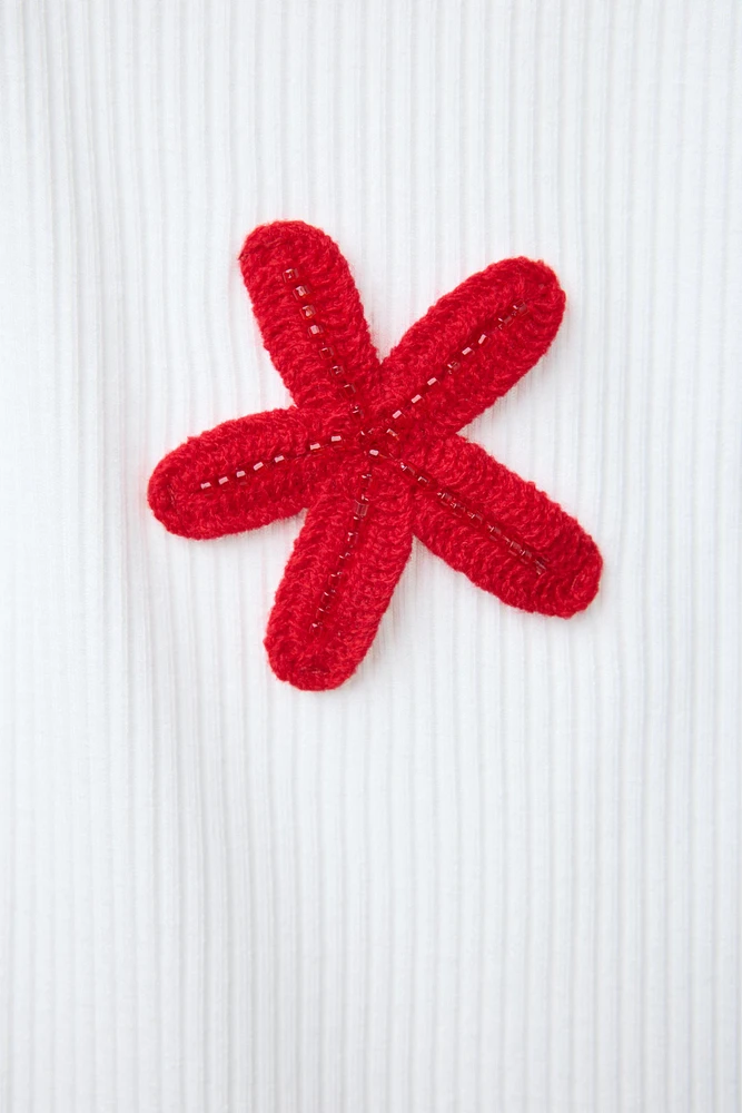 STAR KNOT RIB TOP