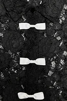 LACE BOW SHIRT