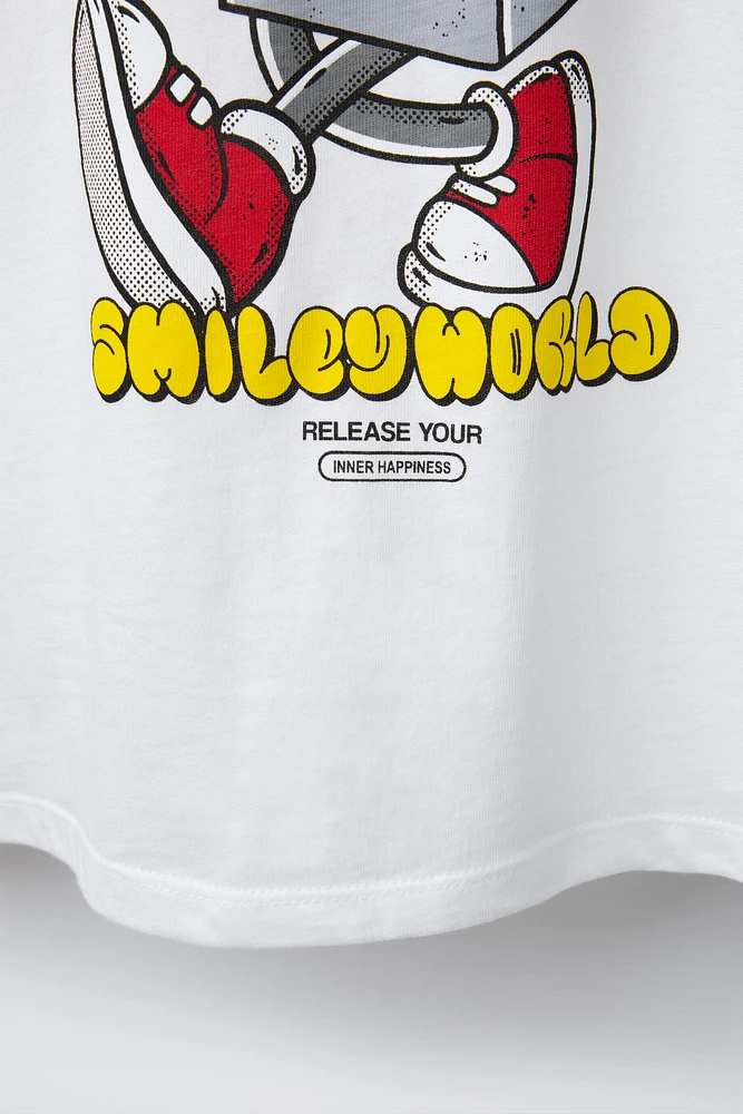 T-SHIRT IMPRIMÉ SMILEYWORLD ®