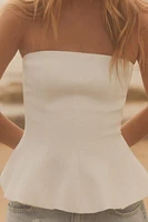 TOP BUSTIER PÉPLUM