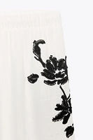 PANTALON BRODÉ FLEURS ZW COLLECTION