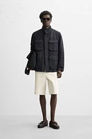 VESTE COTON - LIN POCHES