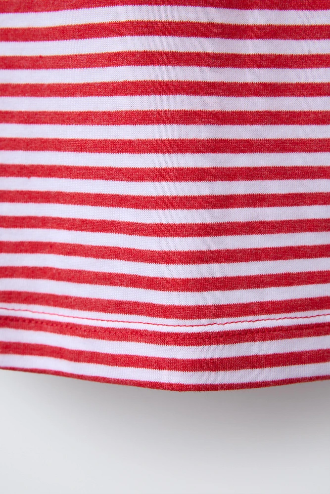 PATCH STRIPED T-SHIRT