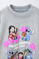 SWEAT EFFET DÉLAVÉ LILO & STITCH © DISNEY