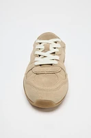 BACKLESS LEATHER SNEAKERS