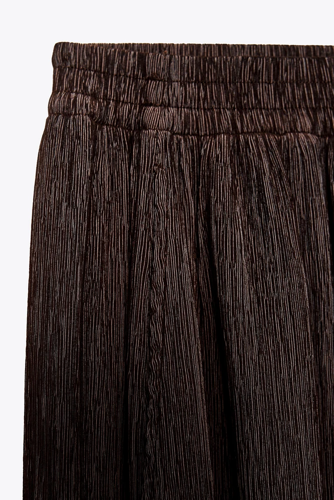 TEXTURED BALLOON PANTS